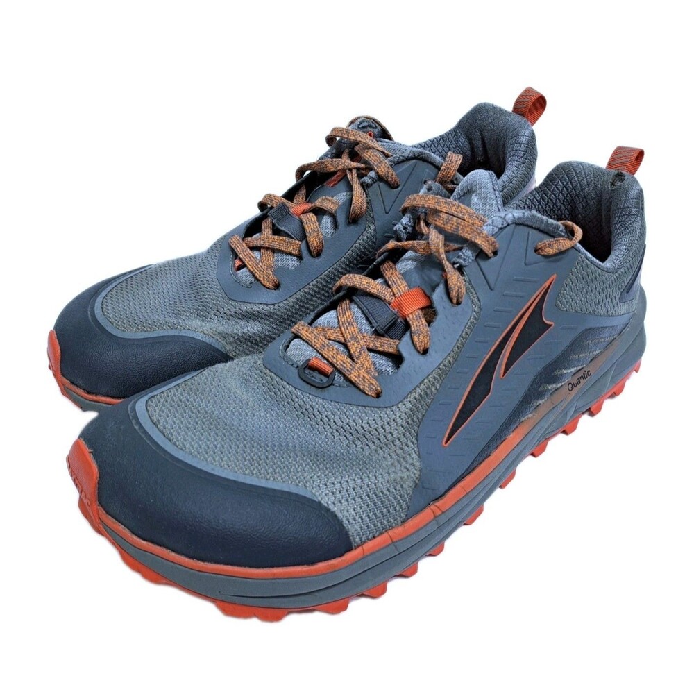 Altra Timp 3 Men's Size 10 Trail Running Shoes Gray Orange Hiking